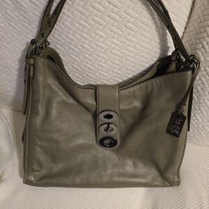 Coach Olive Leather Shoulder Bag